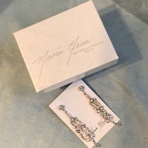 Marea Elena Earrings, Bridal, Chandelier, New in box
